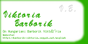 viktoria barborik business card